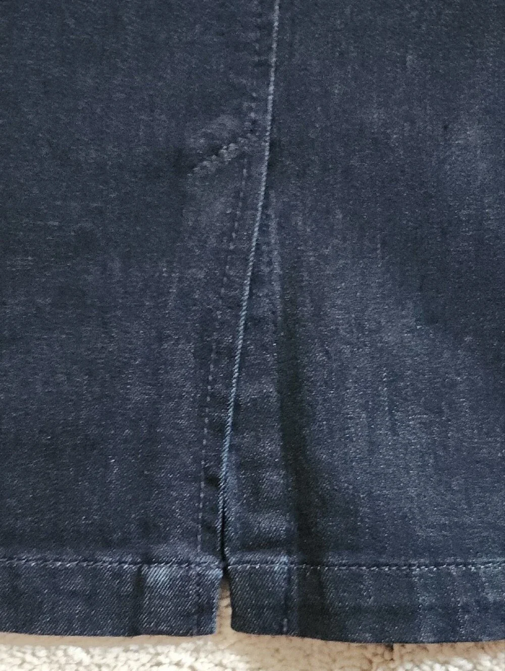 Talbots Navy Denim Pencil Skirt